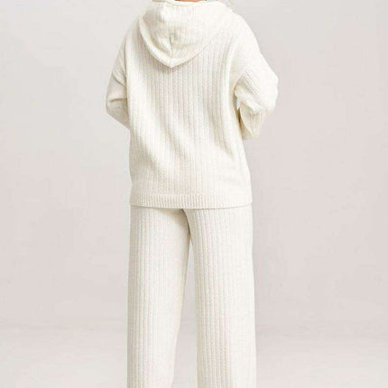 Chic Hoodie Knit Lounge Ensemble - Très Elite