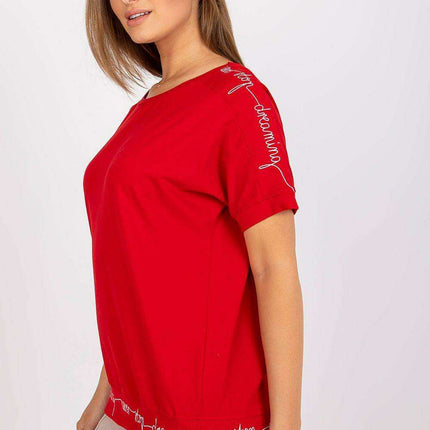 Chic Inscribed Blouse - Très Elite