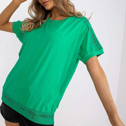 Chic Inscribed Blouse - Très Elite