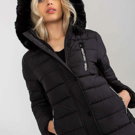 Chic Insulated Winter Coat with Removable Faux Fur Hood - Très Elite