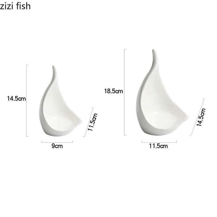 Chic Irregular Shaped Ceramic Plate Collection for Elevated Dining - Très Elite