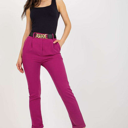Chic Italian High Waisted Trousers For Women Essential
