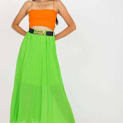 Chic Italian Midi Skirt Set With Glamorous Chain Accent - Très Elite