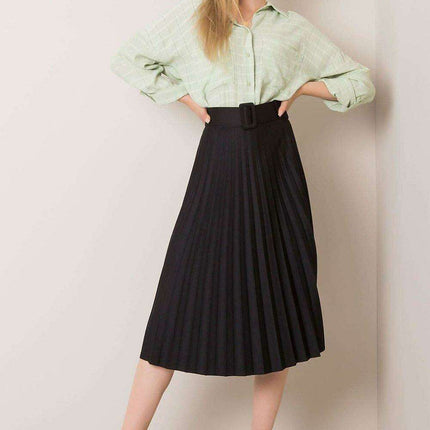 Chic Italian Style Pleated Skirt For Elegant Everyday Wear