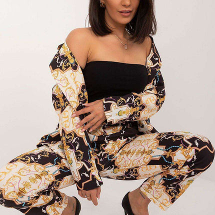 Chic Italy Moda Womens Suit Jacket And Trousers Set - Très Elite