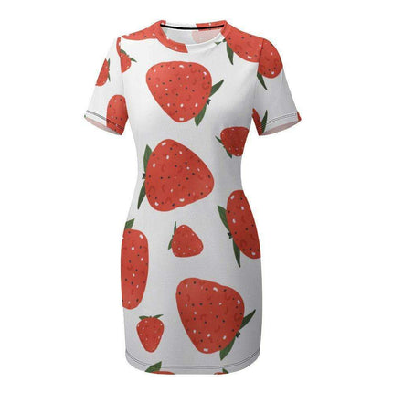 Chic Ivory Short Sleeve Wrap Dress for Women - Ideal for Any Event