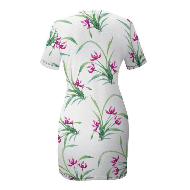 Chic Ivory Wrap Mini Dress with a Stylish Fit