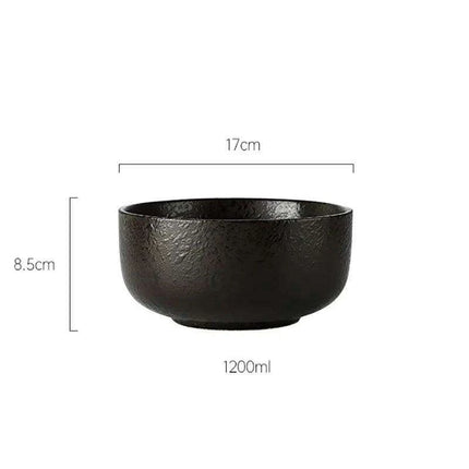 Chic Japanese Ceramic Noodle Bowl Set with Spoon and Chopsticks for Exquisite Dining Experience - Très Elite
