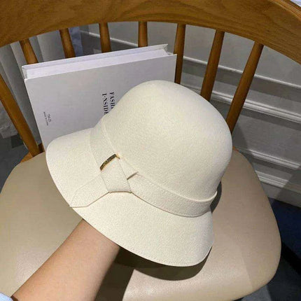 Chic Japanese Wool Fisherman Hat - Elegant Basin Headwear for Women - Très Elite