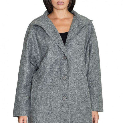 Chic Kimono Coat with Trendy Buttoned Sleeve Design - Très Elite