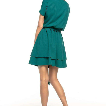 Chic Kimono-Inspired Double Skirt Day Dress - Très Elite