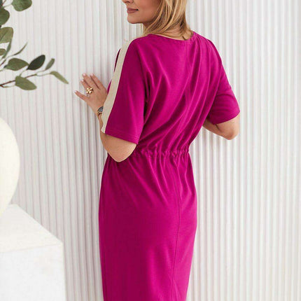 Chic Kimono Sleeve Knit Dress for Elegant Women by Aurora - Très Elite