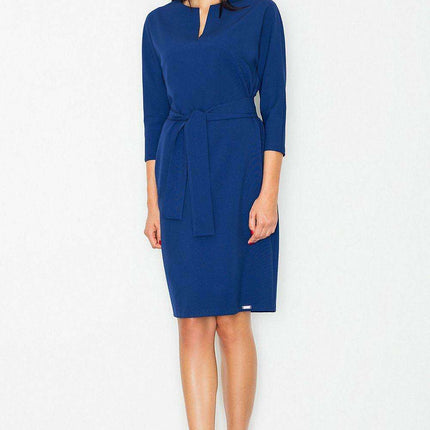Chic Kimono Sleeve Midi Dress: Effortlessly Elegant Daytime Fashion with Waist Belt - Très Elite