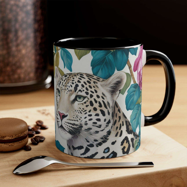 Chic Kireiina Two-Tone Ceramic Coffee Cup - Eye-Catching 11oz Mug