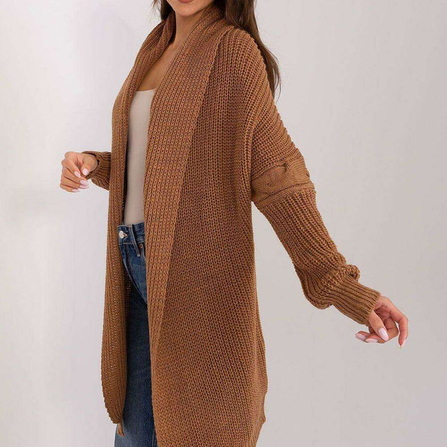 Chic Knee-Length Knit Cardigan for Everyday Comfort