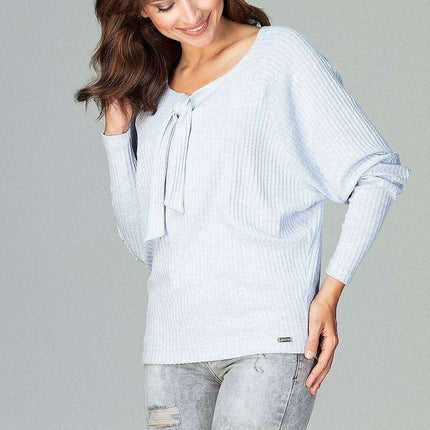 Chic Knit Blouse with Feminine Bow Detail for Effortless Elegance - Très Elite