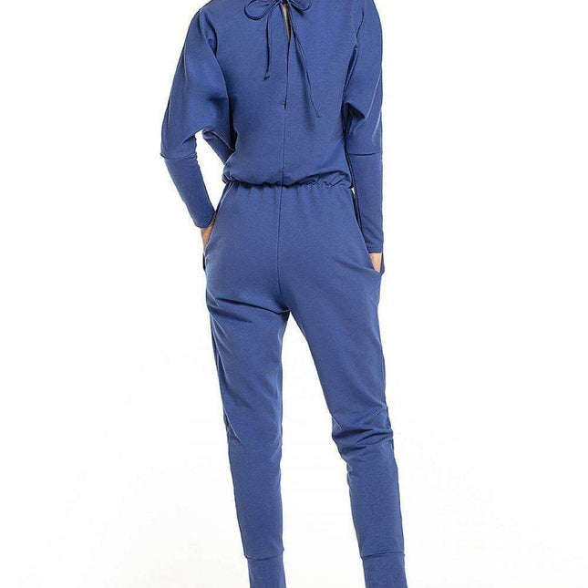 Chic Knit Cotton Overalls Set