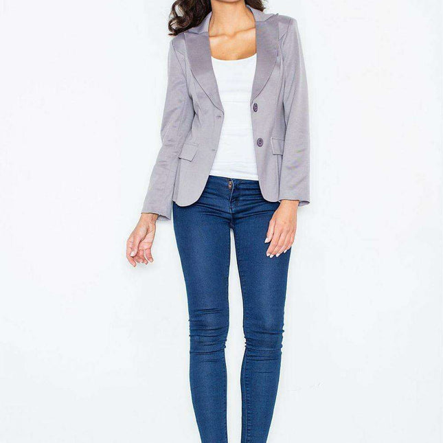 Chic Knit Jacket and Skirt Combination - Trendy Polyester Blend Outfit