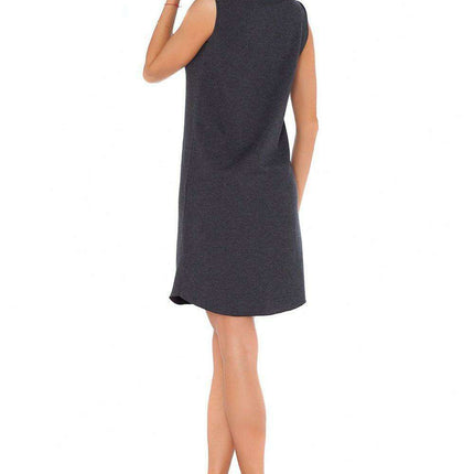 Chic Knitted Zip-Up Dress with Trendy Zipper Accents - Très Elite