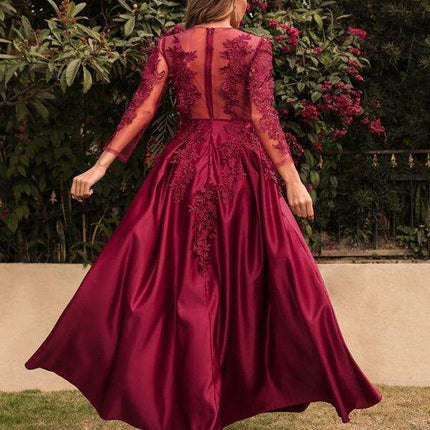 Chic Lace A-Line Dress - Effortless Elegance for Any Occasion - Très Elite