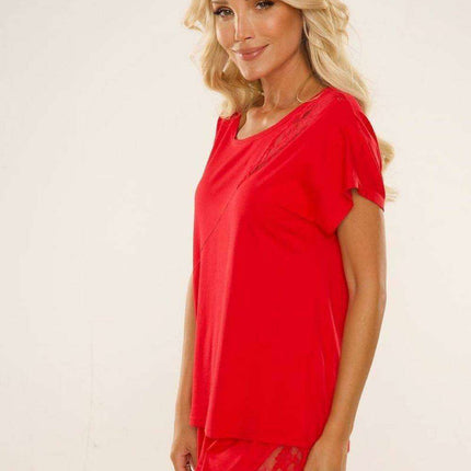 Chic Lace-Accented Pajama Set - Très Elite