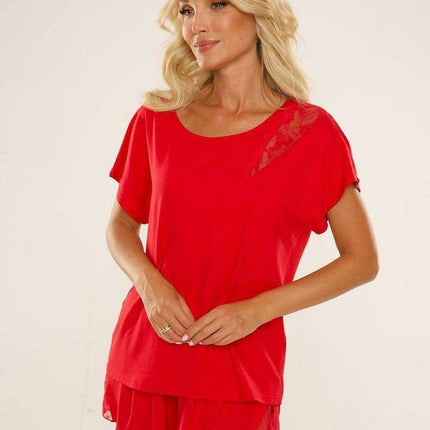 Chic Lace-Accented Pajama Set - Très Elite