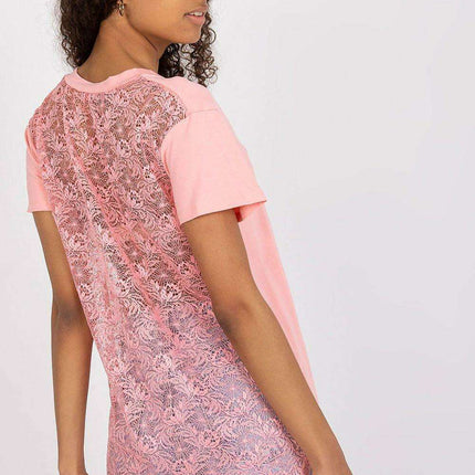 Chic Lace-Back Blouse with Stylish Cheese Neckline - Très Elite