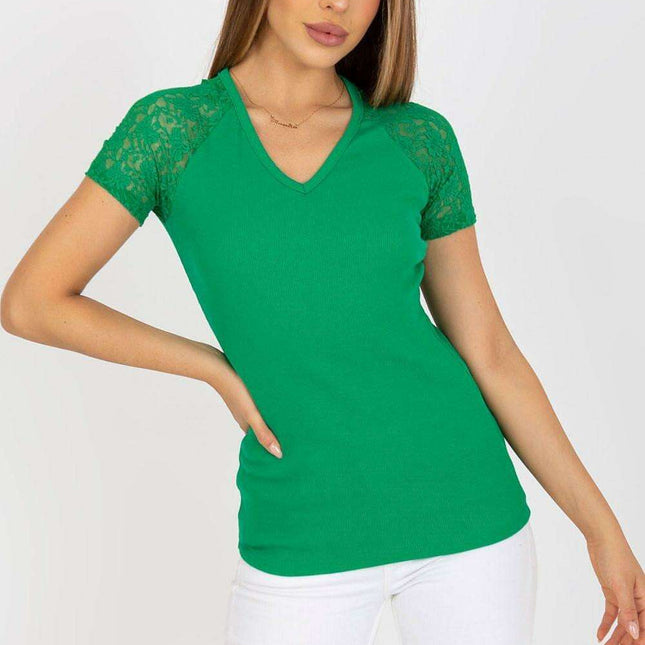 Chic Lace Sleeve Blouse Parisian Charm Collection Edition