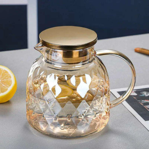 Chic Large-Volume Heat-Resistant Glass Kettle for Iced Drinks and Fruit Infusions - Très Elite