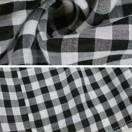 Chic Lattice Plaid Swing Dress - Women's Fashionable Outfit for Spring and Summer - Très Elite