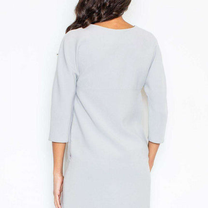 Chic Layered Sleeve Dress with Functional Pockets - Très Elite