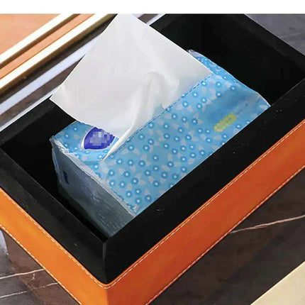 Chic Leather Tissue Holder - A Touch of Luxury for Your Home - Très Elite