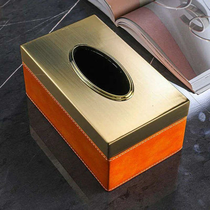 Chic Leather Tissue Holder - A Touch of Luxury for Your Home - Très Elite