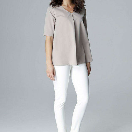Chic Lenitif Relaxed Fit Blouse - Flaunt Your Silhouette with Grace - Très Elite