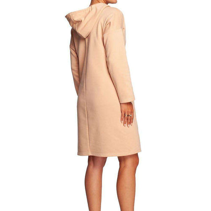 Chic Leopard Print Hooded Casual Dress - Très Elite