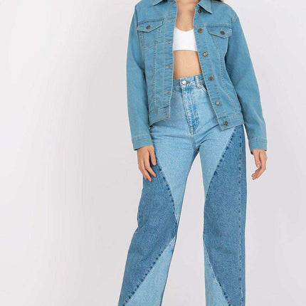 Chic Light Blue Denim Jacket Rue Paris Collection Edition
