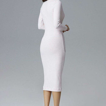 Chic Long Sleeve Evening Dress with Graceful Neckline - Très Elite