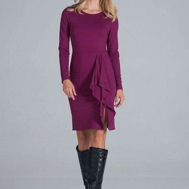 Chic Long Sleeve Evening Dress