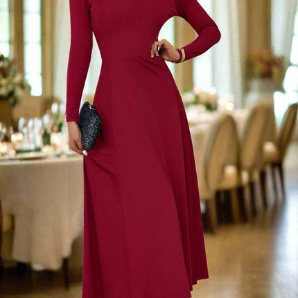 Chic Long Sleeve Fit and Flare Dress for Women - Très Elite