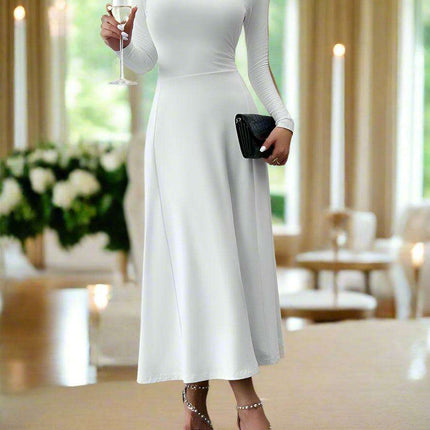 Chic Long Sleeve Fit and Flare Dress for Women - Très Elite