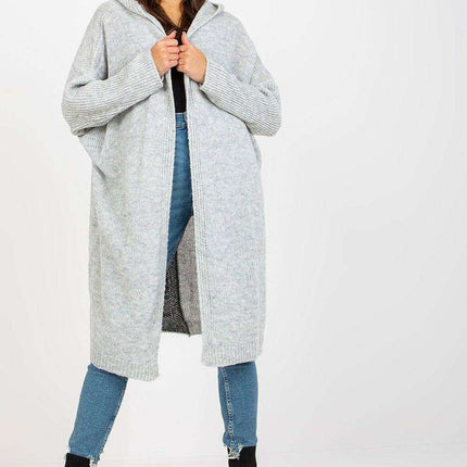 Chic Longline Hooded Knit Cardigan