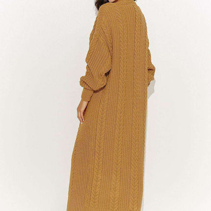 Chic Longline Plaid Knit Cardigan for Women - Très Elite