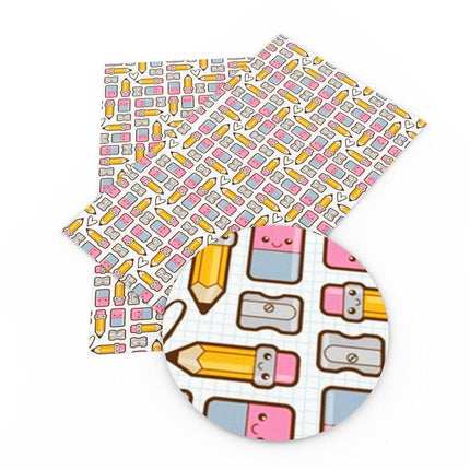 Chic Lychee Faux Leather Crafting Kit for Trendy DIY Back-to-School Projects - Très Elite