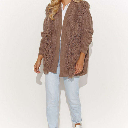 Chic Macadamia Open Sweater - Très Elite