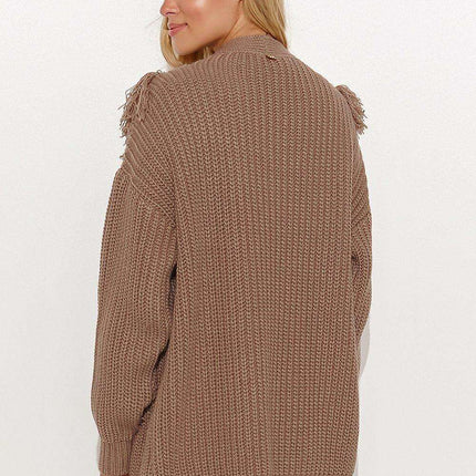 Chic Macadamia Open Sweater - Très Elite