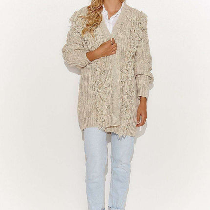 Chic Macadamia Open Sweater - Très Elite