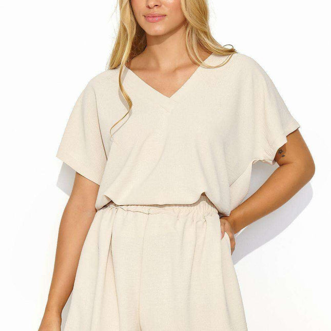 Chic Macadamia Summer Ensemble - Made in Europe