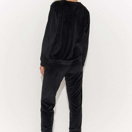 Chic Macadamia Velour Lounge Ensemble - Très Elite