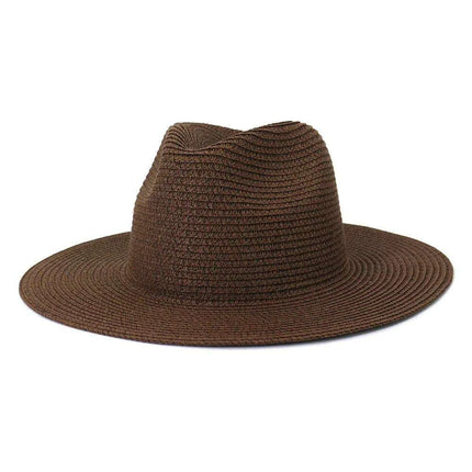 Chic Macaron White Straw Hat for Summer Travel - Essential Sun Protection for Beach Days 2023 - Très Elite