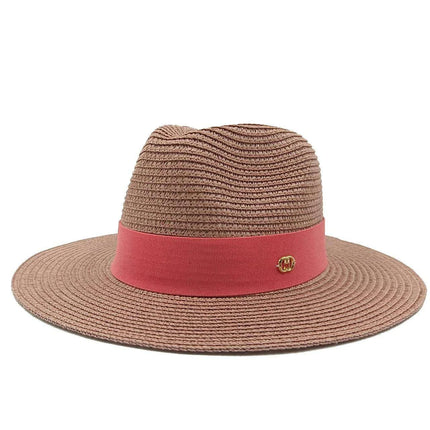 Chic Macaron White Straw Hat for Summer Travel - Essential Sun Protection for Beach Days 2023 - Très Elite